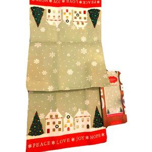 Christmas Table Runner 36 in. Long x 13 in. Wide St. Nicholas Square